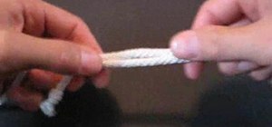 Tie the adjustable bend knot