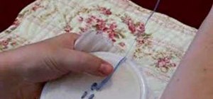 Do the ribbon and padded ribbon stitch for embroidery