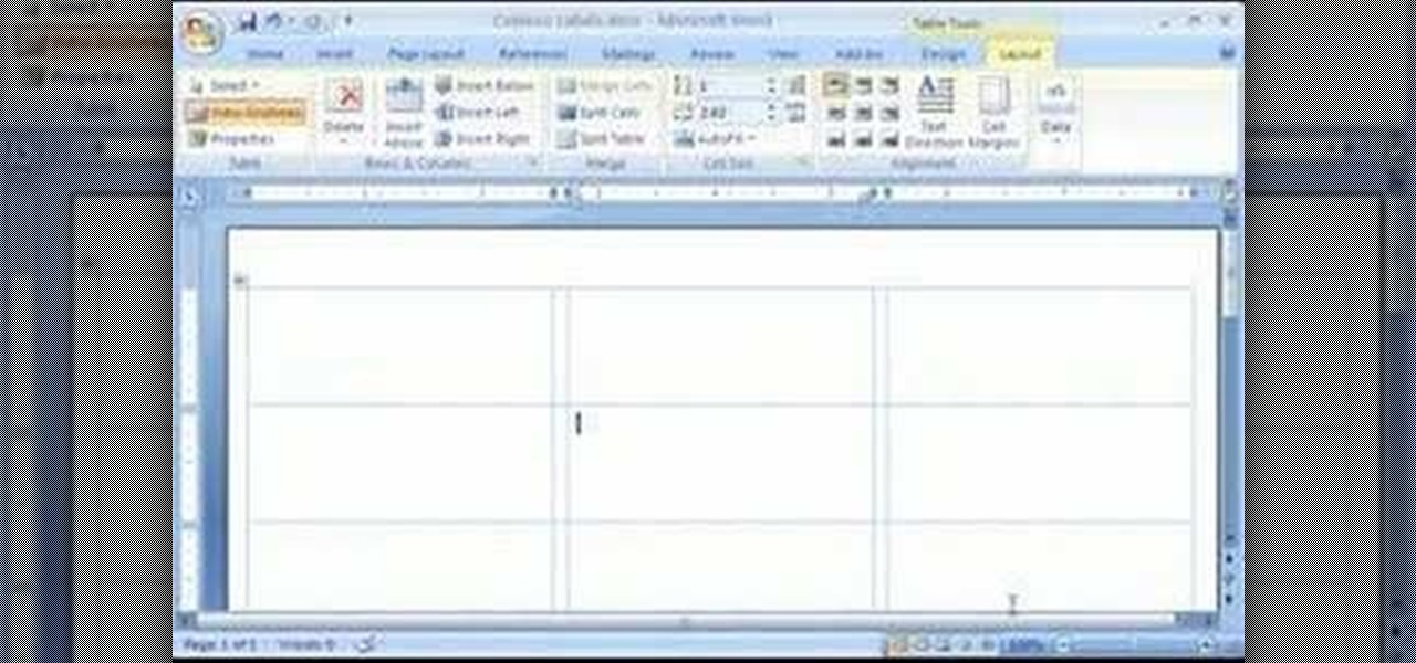 How To Create Labels In Word 2007