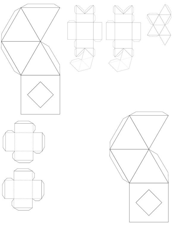 How to Make Nested Cube and Octahedron Boxes
