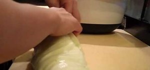 Cut cucumbers for use in sushi