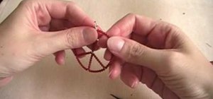 Craft a beaded peace sign pendant for jewelry