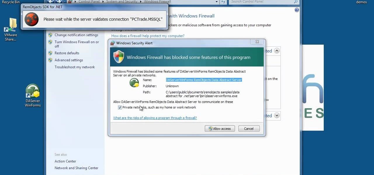Setup Firewall in Windows 7