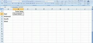 Create linkage formulas in Microsoft Excel 2007