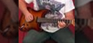 Play the autowah effect on an electric guitar