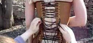 Lace up a corset on somene else
