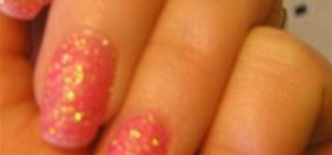 Paint Your Nails with Loose Glitter