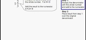 Convert mixed numbers to improper fractions properly