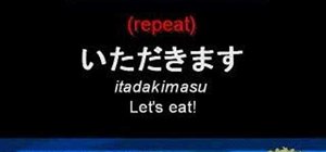 Describe your food in Japanese