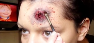 Make a Fake Bullet Wound on Your Head