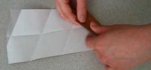 Origami a tetrahedron with one piece of paper