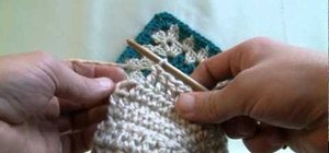Make a crochet project using the double crochet stitch