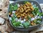 Make Indian-style black-eyed pea dip with baked pita chips