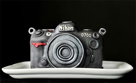 Fondant Facsimile of a Nikon Camera