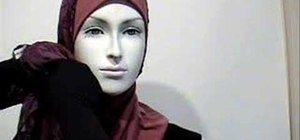 Wear a hijab with a shayla
