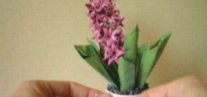 Origami a hyacinth
