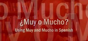 Use the Spanish words "muy" and "mucho" properly