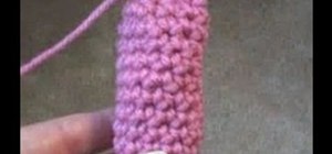 Crochet an arm or leg for an amigurumi stuffed toy