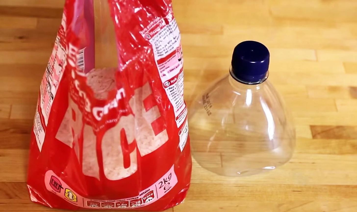 Prevent Kitchen Spills with This DIY Resealable Grain Dispenser