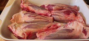 Cook braised lamb shanks
