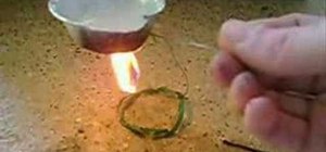 Boil water using an almond