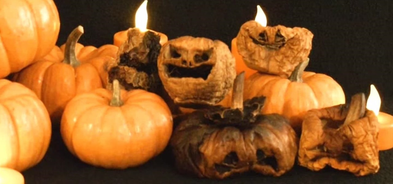 Carve, Char, & Contort a Creepy Miniature Jack-O'-Lantern for Halloween