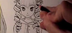 Draw Manga hair (curly vs. straight)