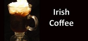 Mix an Irish coffee cocktail