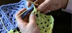 Attach granny squares with a continuous join method