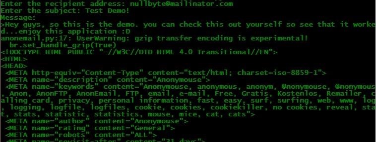 How to Send Anonymous Emails with Python