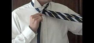 Pull off the half windsor tie knot