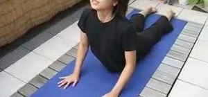 Practice the cobra and upward dog yoga poses