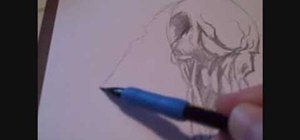 Draw a twisted skull