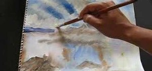 Paint a seascape in watercolor