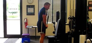 Do a cable rope pull down/tear apart to tone triceps