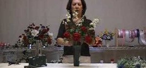 Make a memorial vase arrangement