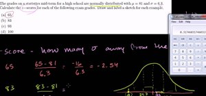 Find a z-score for a normal distribution in statistics