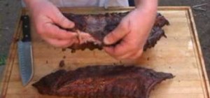Cook and barbecue competition style baby back ribs