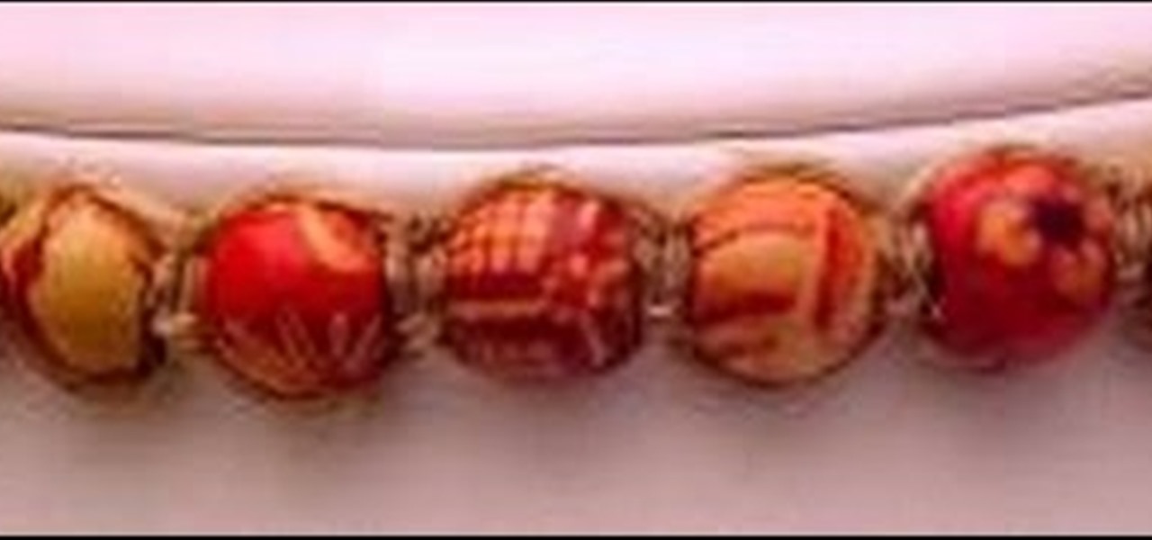 Add a Bead onto Hemp Square Knot Jewelry