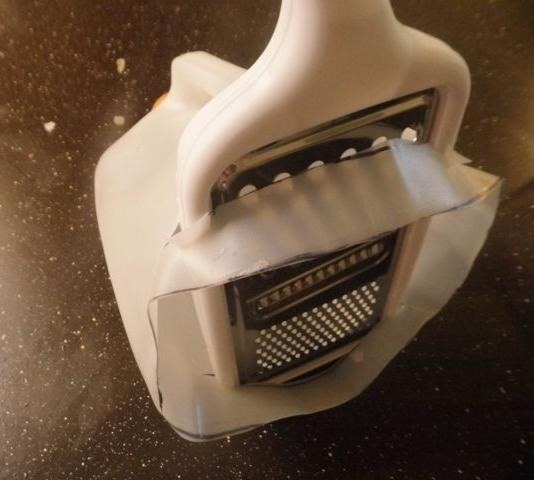 How to Fuse a Grater and Used Milk Jug into a DIY Shredded Cheese Catcher
