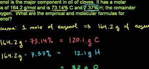 Determine the empirical and molecular formulas for a compound in chemistry