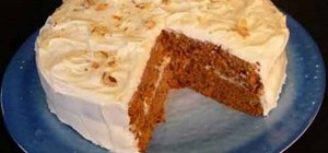 Make a carrot cake with or without eggs
