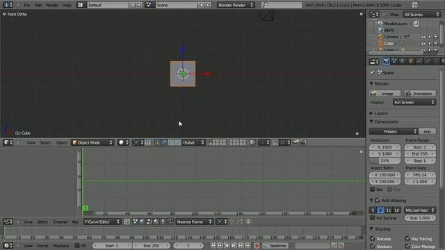 Control 3D animations with animation curves in Blender
