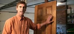 Refinish a six-panel, solid-pine door