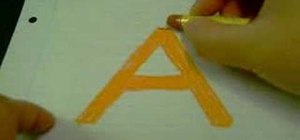 Draw the letter "A" as a 3D block letter