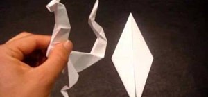 Make an origami paper dragon