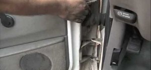 Replace the door hinge pins on a car