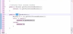 Create update and restore screen methods in Java