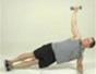 Tone abs with a side-bridge reach exercise