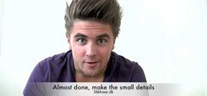 Create a spiky textured hair style for men